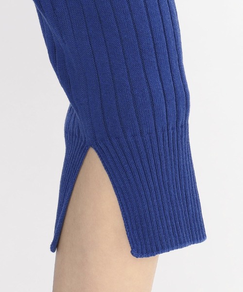 UNFIL(アンフィル)の「【unfil】リブニットセーター WOMEN(ニット/セーター・レディース・アイボリー/ワインレッド/ロイヤルブルー・1)」の7枚目の写真