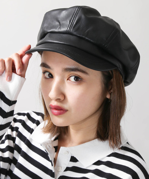 WEGO（ウィゴー）の「WEGO/ボリュームキャスケット（キャスケット・レディース・ブラック/ベージュ/その他1/ブラック系その他/ベージュ系その他・FREE）」の3枚目の写真