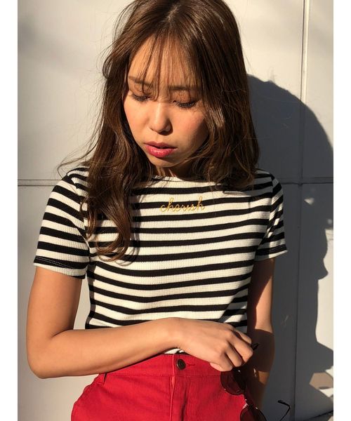 dazzlin（ダズリン）の「Cherish Tシャツ（Tシャツ/カットソー・レディース・オフホワイト/ピンク/その他1・FREE）」の8枚目の写真