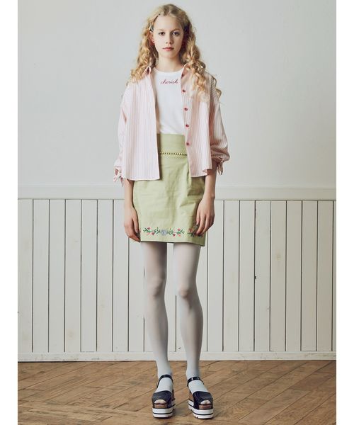 dazzlin（ダズリン）の「Cherish Tシャツ（Tシャツ/カットソー・レディース・オフホワイト/ピンク/その他1・FREE）」の13枚目の写真