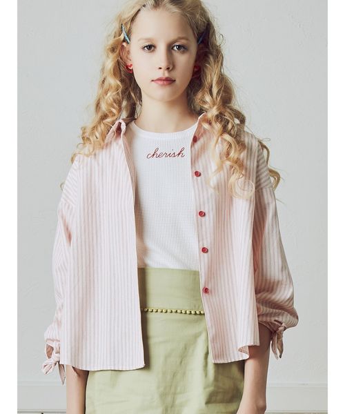 dazzlin（ダズリン）の「Cherish Tシャツ（Tシャツ/カットソー・レディース・オフホワイト/ピンク/その他1・FREE）」の14枚目の写真