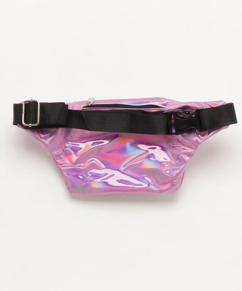 Dekillco（デキルコ）の「【Dekillco/デキルコ】光沢ビニールウエストポーチ（ボディバッグ/ウエストポーチ・レディース・ブラック/シルバー/ピンク・FREE）」の6枚目の写真