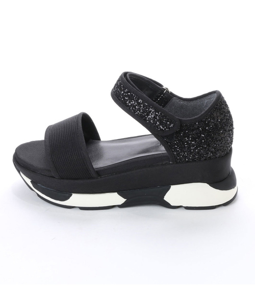 EVOL（イーボル）の「【EVOL】ILIMA 軽量プラットホームサンダル（サンダル・レディース・グレー/ネイビー/ブラック・LARGE/MEDIUM/SMALL）」の4枚目の写真