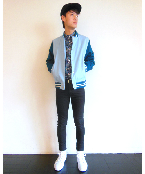 WHO'S WHO gallery（フーズフーギャラリー）の「ツイルスタジャン（スタジャン・メンズ・ブルー/ベージュ/グリーン・MEDIUM/LARGE）」の11枚目の写真