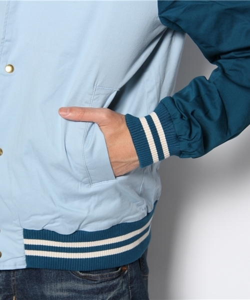 WHO'S WHO gallery（フーズフーギャラリー）の「ツイルスタジャン（スタジャン・メンズ・ブルー/ベージュ/グリーン・MEDIUM/LARGE）」の13枚目の写真