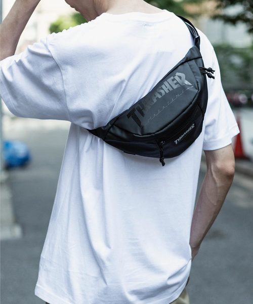 THRASHER(スラッシャー)の「THRASHER / スラッシャー ウエストバッグ(ボディバッグ/ウエストポーチ・メンズ・カーキ/ブラック系その他/ブラック系その他2・FREE)」の10枚目の写真