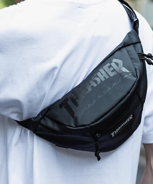 THRASHER(スラッシャー)の「THRASHER / スラッシャー ウエストバッグ(ボディバッグ/ウエストポーチ・メンズ・カーキ/ブラック系その他/ブラック系その他2・FREE)」の14枚目の写真
