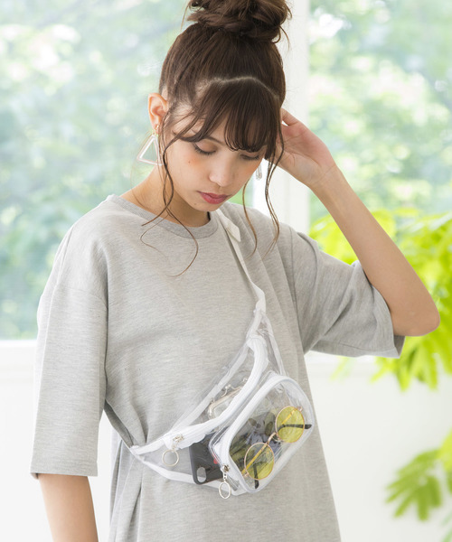 VIRGO ボディバッグ ポーチ WEGO（ウィゴー）の「WEGO/クリアウエストバッグ（ボディバッグ