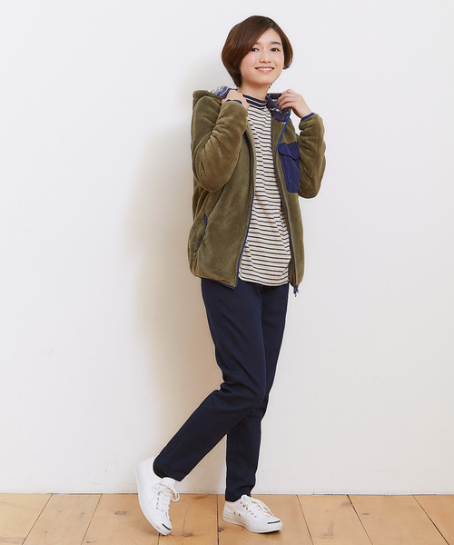 KRIFF MAYER Lady's Collection（クリフメイヤーレディースコレクション）の「EVERY-DAYフィットパンツ（その他パンツ・レディース・ブラック/ベージュ/ネイビー/カーキ・MEDIUM/LARGE）」の22枚目の写真