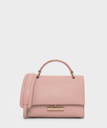 プッシュロックフロントフラップバッグ / PUSH-LOCK FRONT FLAP BAG
