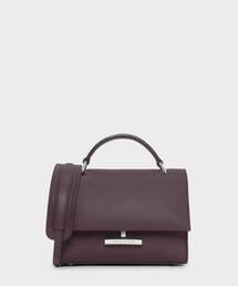 プッシュロックフロントフラップバッグ / PUSH-LOCK FRONT FLAP BAG