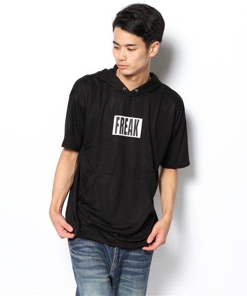 WHO'S WHO gallery(フーズフーギャラリー)の「TEEパーカー(Tシャツ/カットソー・メンズ・ブラック/ホワイト/グレー/ネイビー・MEDIUM/LARGE)」の2枚目の写真