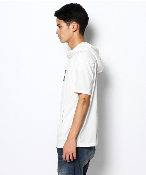 WHO'S WHO gallery(フーズフーギャラリー)の「TEEパーカー(Tシャツ/カットソー・メンズ・ブラック/ホワイト/グレー/ネイビー・MEDIUM/LARGE)」の14枚目の写真