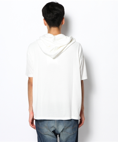 WHO'S WHO gallery(フーズフーギャラリー)の「TEEパーカー(Tシャツ/カットソー・メンズ・ブラック/ホワイト/グレー/ネイビー・MEDIUM/LARGE)」の5枚目の写真