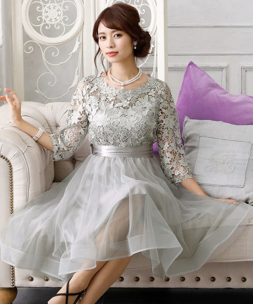 グレー 長袖 ドレス チュールスカート グレー 長袖 ドレス チュールスカート 楽天市場】チュール