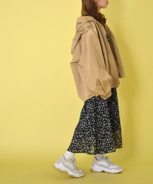 w closet（ダブルクローゼット）の「ポリナイロンマウンテンパーカー（マウンテンパーカー・レディース・ベージュ/パープル/マルチ/グレイッシュベージュ・FREE）」の16枚目の写真