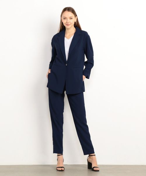 ARMANI EXCHANGE(アルマーニエクスチェンジ)の「【A|Xアルマーニ エクスチェンジ】シースルーサイドライン テーパードパンツ(その他パンツ・レディース・ブルー/ブラック・0/2/4)」の10枚目の写真