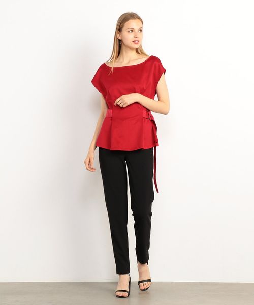 ARMANI EXCHANGE(アルマーニエクスチェンジ)の「【A|Xアルマーニ エクスチェンジ】シースルーサイドライン テーパードパンツ(その他パンツ・レディース・ブルー/ブラック・0/2/4)」の13枚目の写真