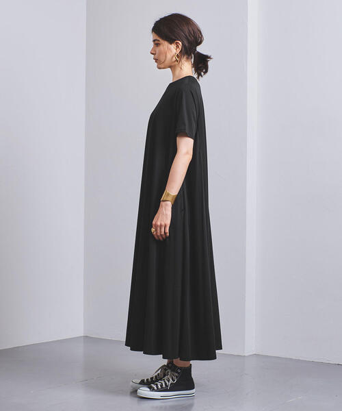 UNITED ARROWS（ユナイテッドアローズ）の「UWSC カットソー マキシワンピース†◆（ワンピース・レディース・ブラウン/ブラック/ライラック/ベージュ/ターコイズブルー・FREE）」の8枚目の写真