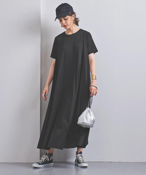 UNITED ARROWS（ユナイテッドアローズ）の「UWSC カットソー マキシワンピース†◆（ワンピース・レディース・ブラウン/ブラック/ライラック/ベージュ/ターコイズブルー・FREE）」の9枚目の写真