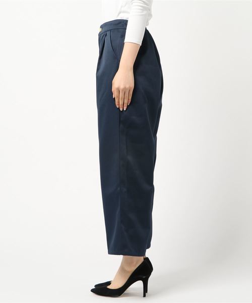 おしゃれスタ(オシャレスタ)の「エステルツイル タックパンツ(LC)(その他パンツ・レディース・ベージュ/ネイビー/グレー・FREE)」の4枚目の写真
