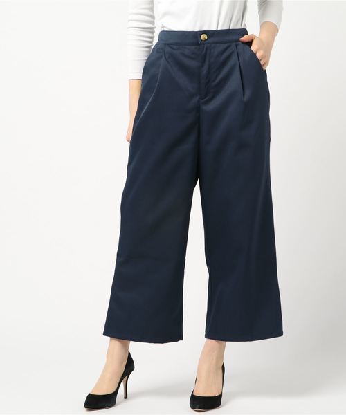 おしゃれスタ(オシャレスタ)の「エステルツイル タックパンツ(LC)(その他パンツ・レディース・ベージュ/ネイビー/グレー・FREE)」の8枚目の写真