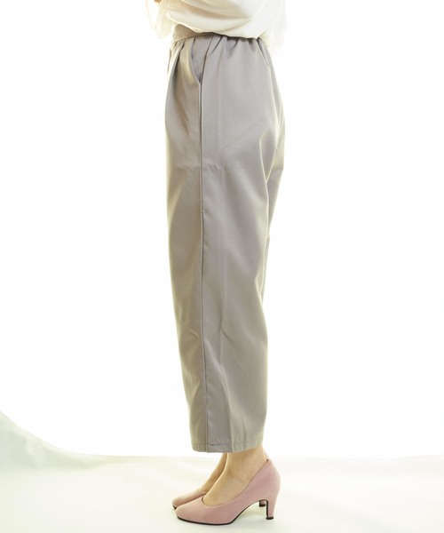 おしゃれスタ(オシャレスタ)の「エステルツイル タックパンツ(LC)(その他パンツ・レディース・ベージュ/ネイビー/グレー・FREE)」の10枚目の写真