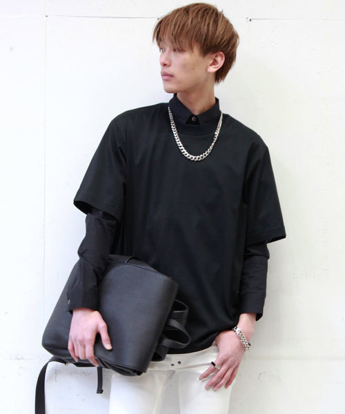 MIDWEST(ミッドウエスト)の「JOHN LAWRENCE SULLIVAN クルービックTコットン(Tシャツ/カットソー・メンズ・ブラック/ブルー/ネイビー/グリーン・MEDIUM)」の2枚目の写真