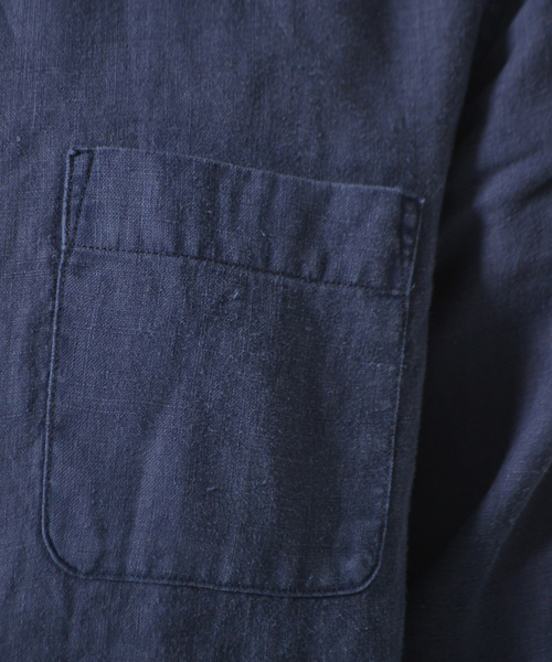 AMERICAN RAG CIE（アメリカンラグシー）の「AMERICAN RAG CIE カラーリネンシャツ∴（シャツ/ブラウス・メンズ・ホワイト/オレンジ/ベージュ/カーキ/ネイビー・1/2/3）」の11枚目の写真