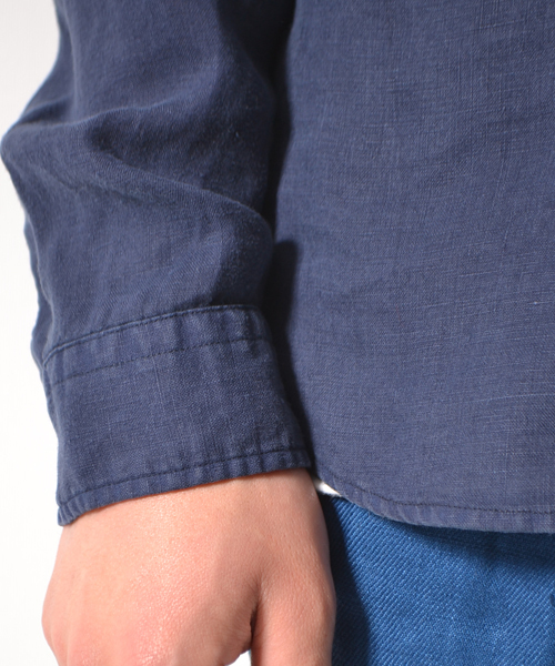 AMERICAN RAG CIE（アメリカンラグシー）の「AMERICAN RAG CIE カラーリネンシャツ∴（シャツ/ブラウス・メンズ・ホワイト/オレンジ/ベージュ/カーキ/ネイビー・1/2/3）」の12枚目の写真