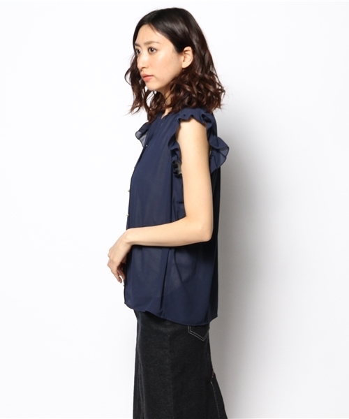 DISCOAT(ディスコート)の「【Discoat】肩フリルノースリアンサンブル(シャツ/ブラウス・レディース・ネイビー/コバルトブルー/オフホワイト・フリ-)」の19枚目の写真