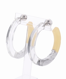BIJOU R.I COLOR BLOCK HOOP ピアス