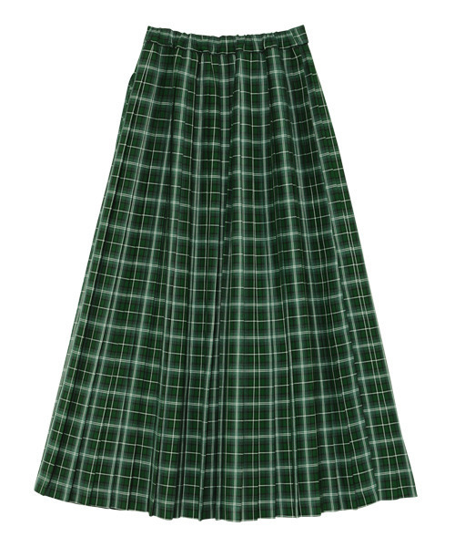 Candy Stripper（キャンディストリッパー）の「CHECK PLEATS LONG スカート（スカート・レディース・ベージュ/グレー/グリーン・1/2）」の9枚目の写真