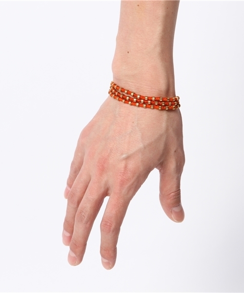 BEAUTY&YOUTH UNITED ARROWS（ビューティーアンドユースユナイテッドアローズ）の「＜SWAMI＞ BRB34/3R BRACE/ブレスレット（ブレスレット・メンズ・モカ/オレンジ/イエロー/ケリー/コバルトブルー/ブラック・フリー）」の10枚目の写真
