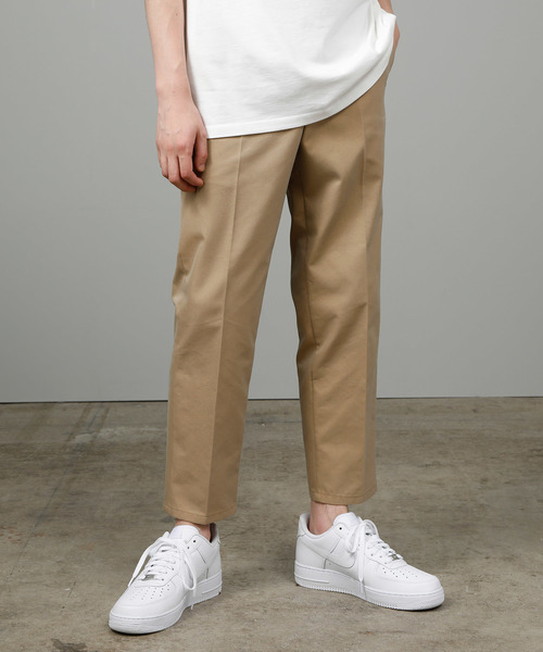 JUNRED（ジュンレッド）の「ハイカウントギャバジンスリムテーパードパンツ（その他パンツ・メンズ・ブラック/ベージュ/カーキ・LL/S/M/L）」の3枚目の写真
