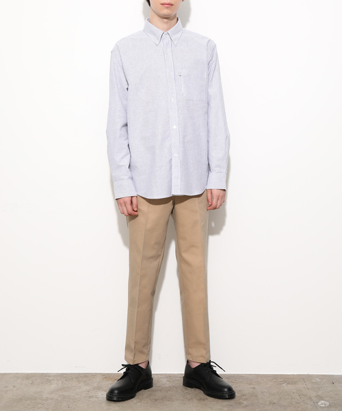 JUNRED（ジュンレッド）の「ハイカウントギャバジンスリムテーパードパンツ（その他パンツ・メンズ・ブラック/ベージュ/カーキ・LL/S/M/L）」の4枚目の写真