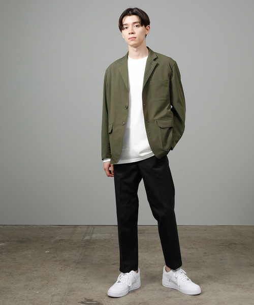 JUNRED（ジュンレッド）の「ハイカウントギャバジンスリムテーパードパンツ（その他パンツ・メンズ・ブラック/ベージュ/カーキ・LL/S/M/L）」の6枚目の写真