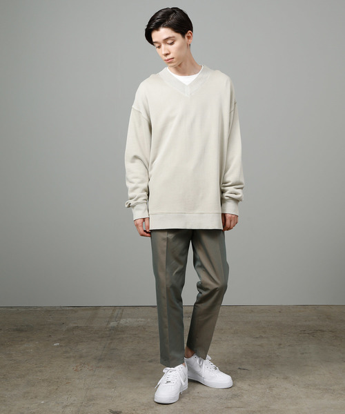 JUNRED（ジュンレッド）の「ハイカウントギャバジンスリムテーパードパンツ（その他パンツ・メンズ・ブラック/ベージュ/カーキ・LL/S/M/L）」の14枚目の写真