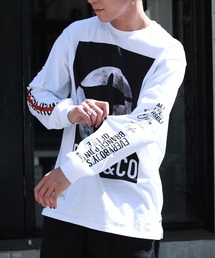 デコイアンドシーオー ジーザスアンドムーンロングTシャツ