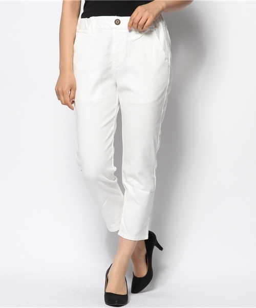 CIAOPANIC TYPY（チャオパニックティピー）の「コットンツイルストレッチテーパードパンツ3（その他パンツ・レディース・ホワイト/ネイビー/ピンク・LARGE/MEDIUM/SMALL）」の14枚目の写真