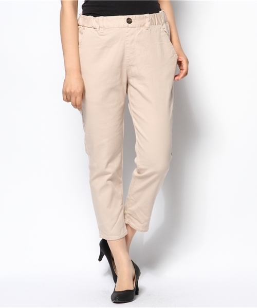 CIAOPANIC TYPY（チャオパニックティピー）の「コットンツイルストレッチテーパードパンツ3（その他パンツ・レディース・ホワイト/ネイビー/ピンク・LARGE/MEDIUM/SMALL）」の3枚目の写真