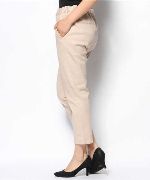 CIAOPANIC TYPY（チャオパニックティピー）の「コットンツイルストレッチテーパードパンツ3（その他パンツ・レディース・ホワイト/ネイビー/ピンク・LARGE/MEDIUM/SMALL）」の4枚目の写真