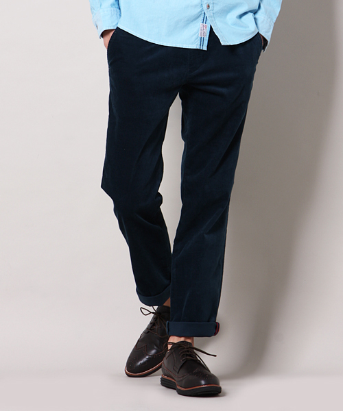 MEN'S MELROSE（メンズメルローズ）の「MASTER FRAMEストレッチサマーコールスリムテーパードパンツ（スラックス・メンズ・オフホワイト/トップグレー/ターコイズブルー/ワイン・MEDIUM/SMALL/LARGE/X-LARGE）」の4枚目の写真