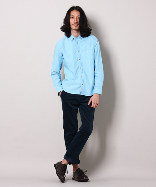 MEN'S MELROSE（メンズメルローズ）の「MASTER FRAMEストレッチサマーコールスリムテーパードパンツ（スラックス・メンズ・オフホワイト/トップグレー/ターコイズブルー/ワイン・MEDIUM/SMALL/LARGE/X-LARGE）」の14枚目の写真