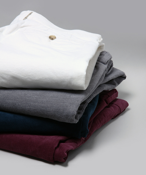 MEN'S MELROSE（メンズメルローズ）の「MASTER FRAMEストレッチサマーコールスリムテーパードパンツ（スラックス・メンズ・オフホワイト/トップグレー/ターコイズブルー/ワイン・MEDIUM/SMALL/LARGE/X-LARGE）」の16枚目の写真