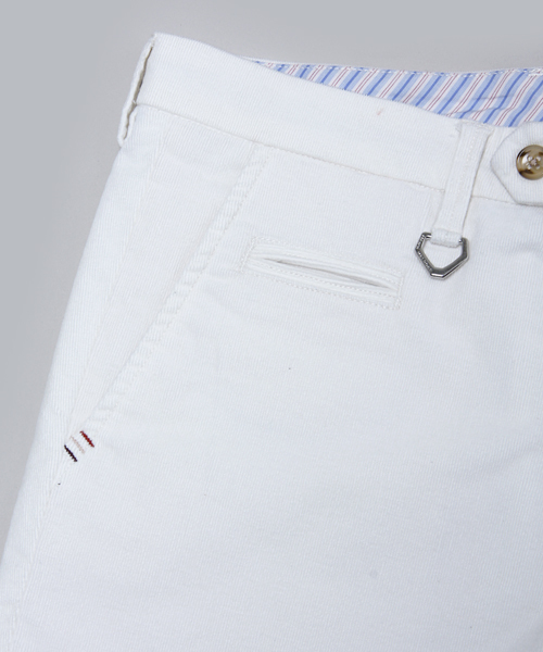 MEN'S MELROSE（メンズメルローズ）の「MASTER FRAMEストレッチサマーコールスリムテーパードパンツ（スラックス・メンズ・オフホワイト/トップグレー/ターコイズブルー/ワイン・MEDIUM/SMALL/LARGE/X-LARGE）」の6枚目の写真