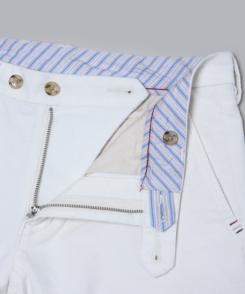 MEN'S MELROSE（メンズメルローズ）の「MASTER FRAMEストレッチサマーコールスリムテーパードパンツ（スラックス・メンズ・オフホワイト/トップグレー/ターコイズブルー/ワイン・MEDIUM/SMALL/LARGE/X-LARGE）」の7枚目の写真