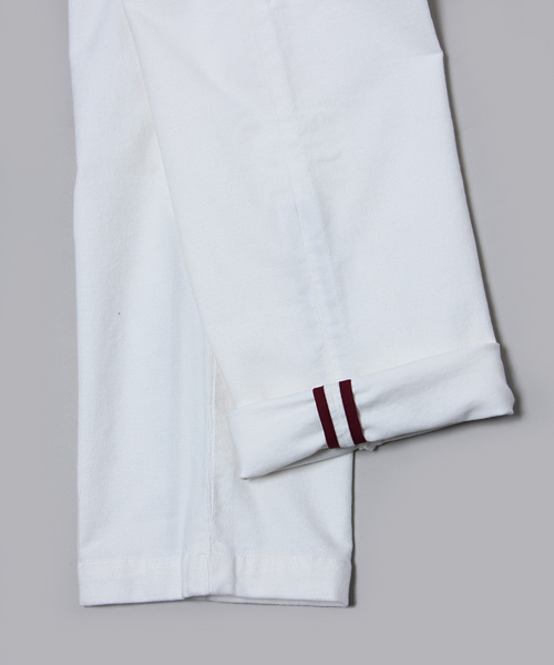 MEN'S MELROSE（メンズメルローズ）の「MASTER FRAMEストレッチサマーコールスリムテーパードパンツ（スラックス・メンズ・オフホワイト/トップグレー/ターコイズブルー/ワイン・MEDIUM/SMALL/LARGE/X-LARGE）」の10枚目の写真