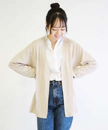 WEB限定 麻タッチ鹿の子編 サマーニットカーディガン