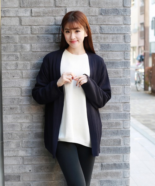 WESTSEA(ウエストシー)の「WEB限定 麻タッチ鹿の子編 サマーニットカーディガン(カーディガン/ボレロ・メンズ・ネイビー/ホワイト/グレー/ベージュ/マスタード/ブラック/ブルー/グリーン/ピンク/ベージュ系その他/レッド・M/L)」の17枚目の写真
